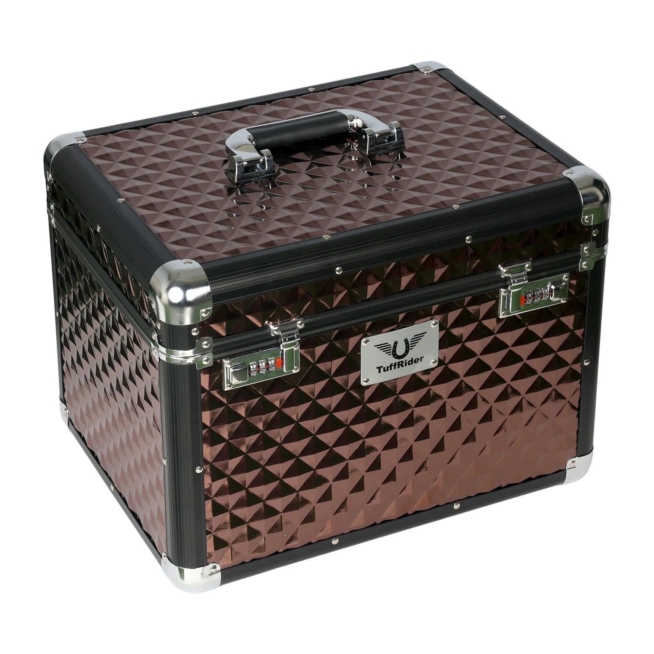 TuffRider Aluminium Diamond Grooming Box-Black