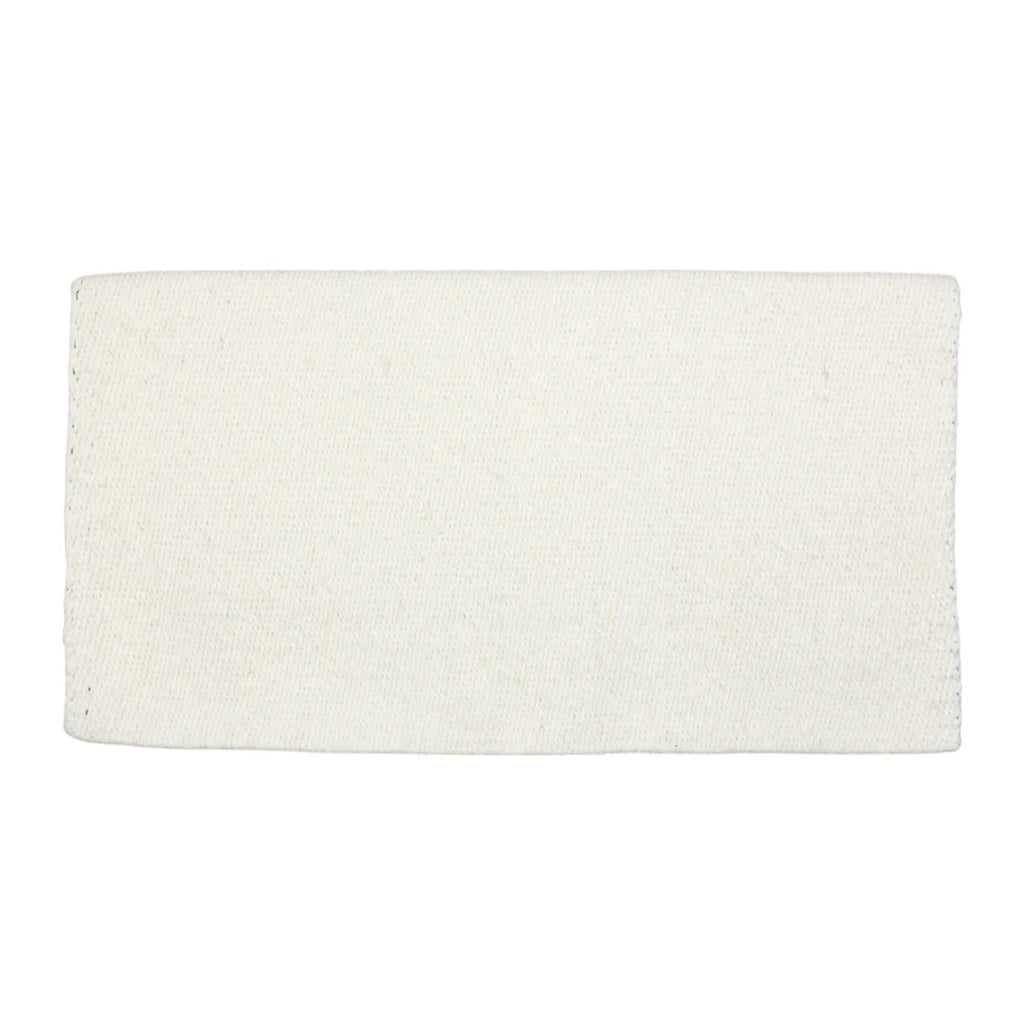 TuffRider Solid Color Double Weave Saddle Blanket-White-34 X 38 Inch