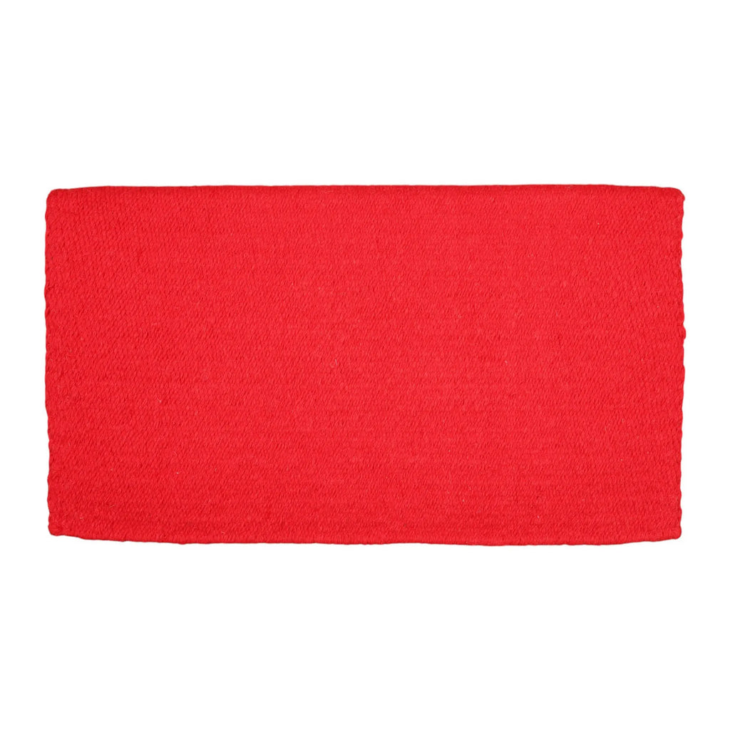TuffRider Solid Color Double Weave Saddle Blanket-White-34 X 38 Inch