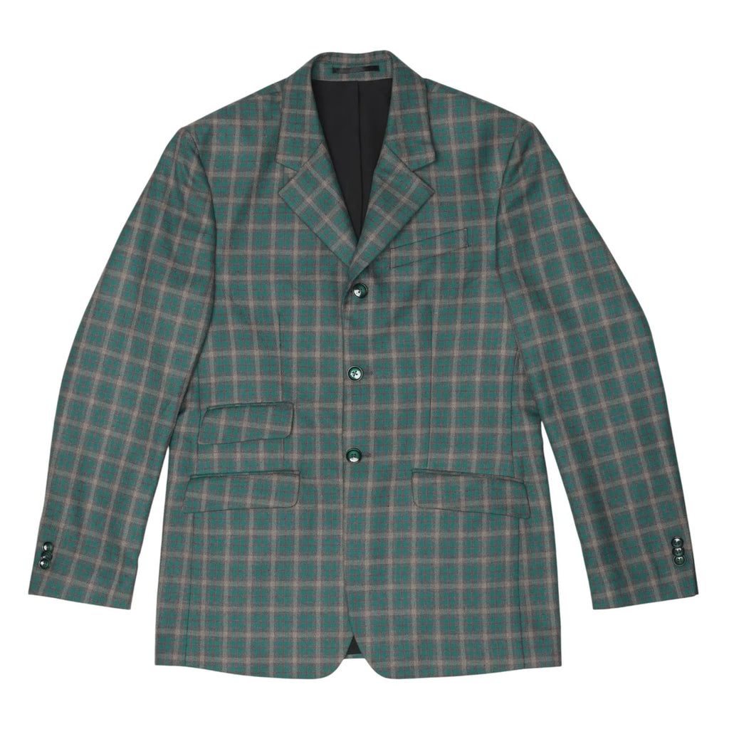 Fox Dreams Men's Hunt Coat-Green Multi Color Plaid-36