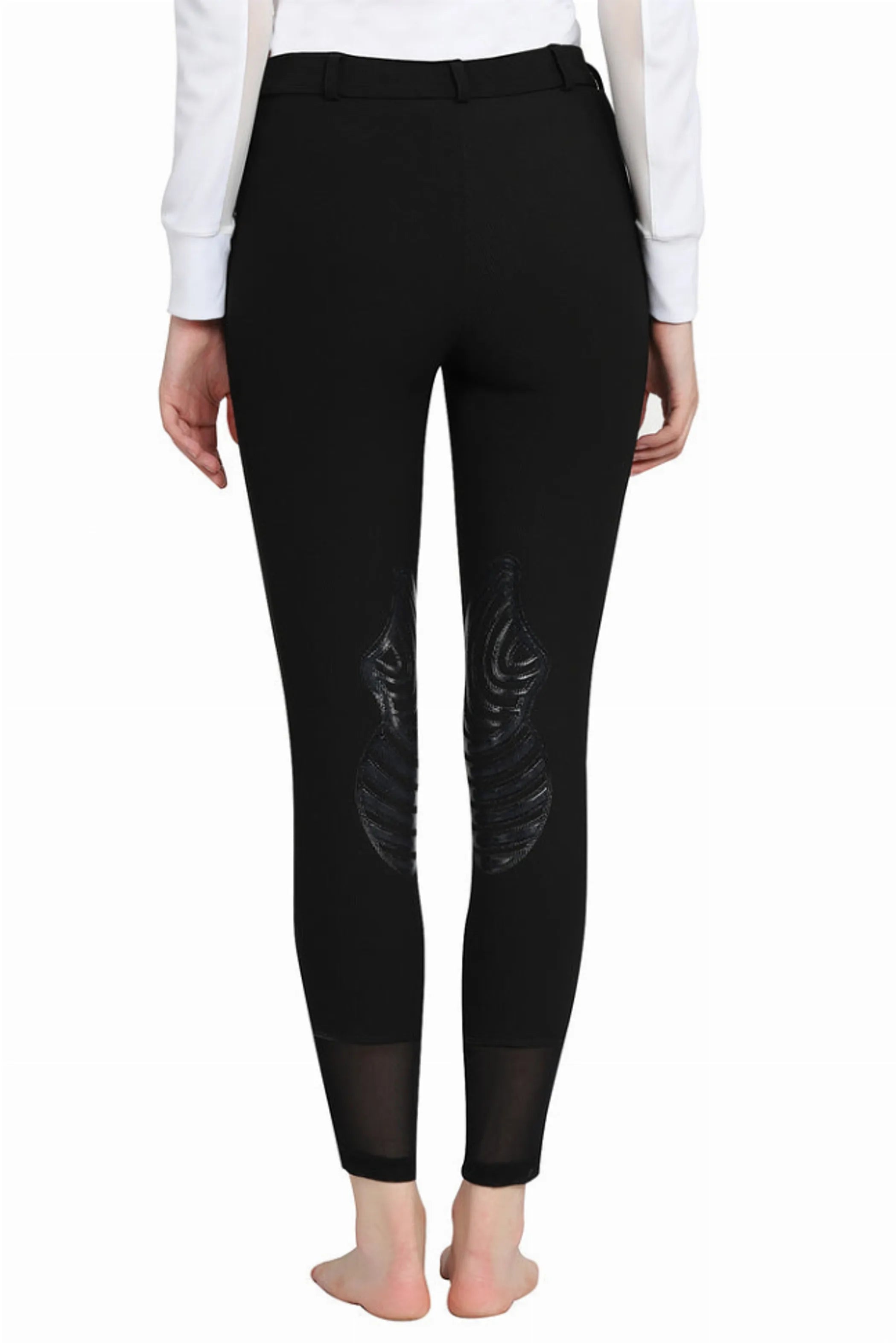 Tuffrider Tiffany Ribbed Breech With Silicone Knee Patch