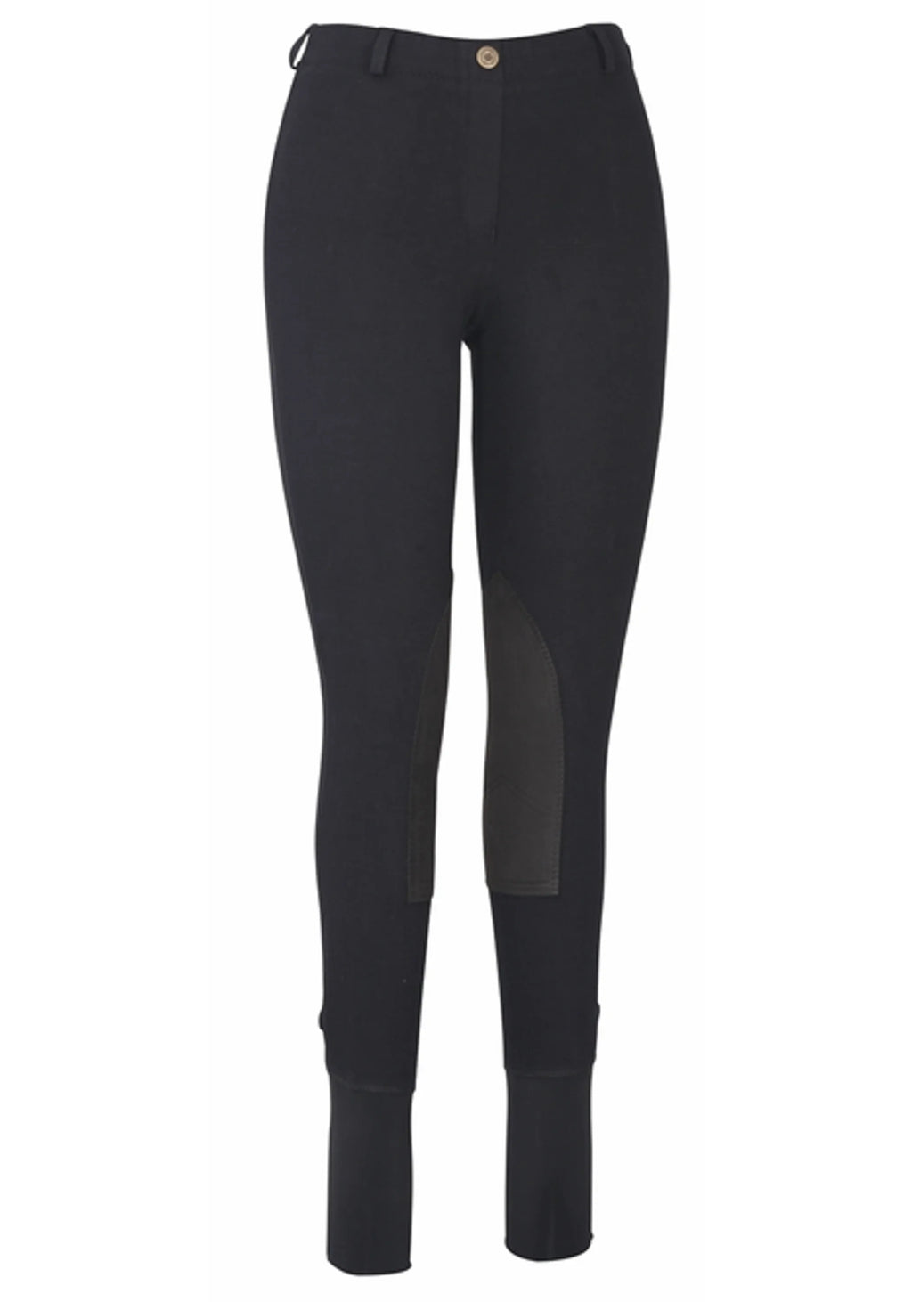 TuffRider Ladies Cotton Lowrise Pull-On Knee Patch Breeches