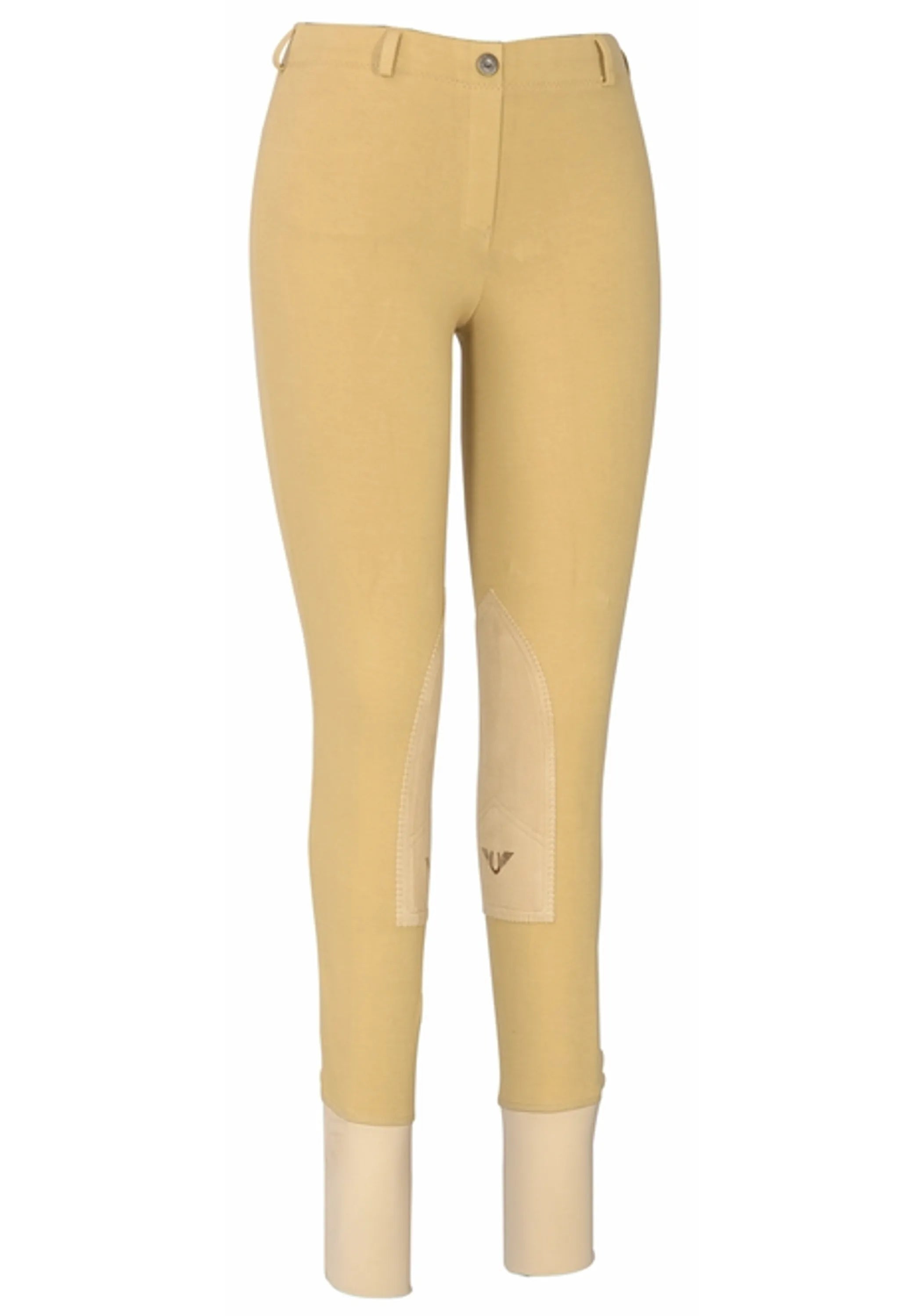 TuffRider Ladies Cotton Lowrise Pull-On Knee Patch Breeches