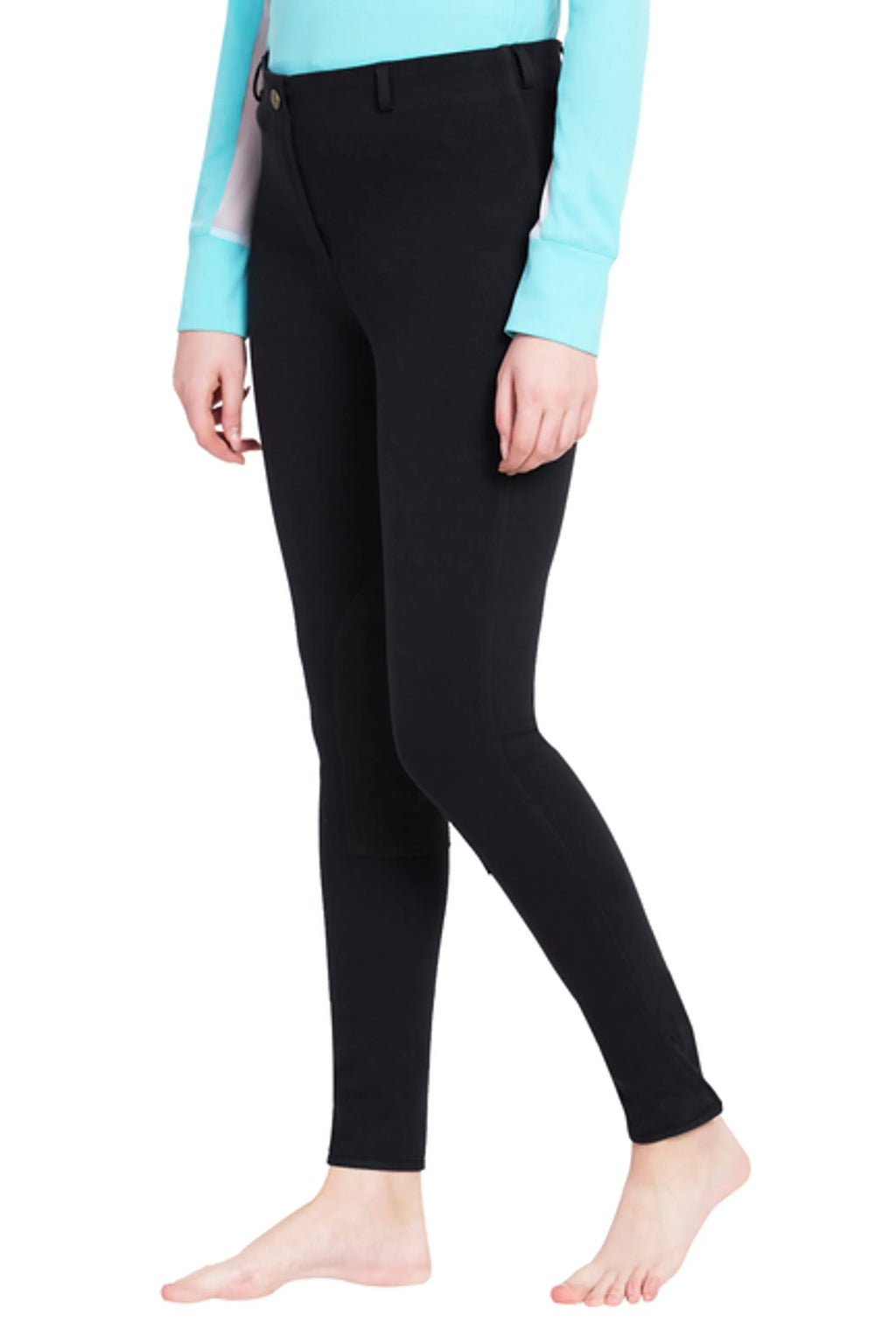 TuffRider Ladies Cotton Pull-On Knee Patch Plus Breeches
