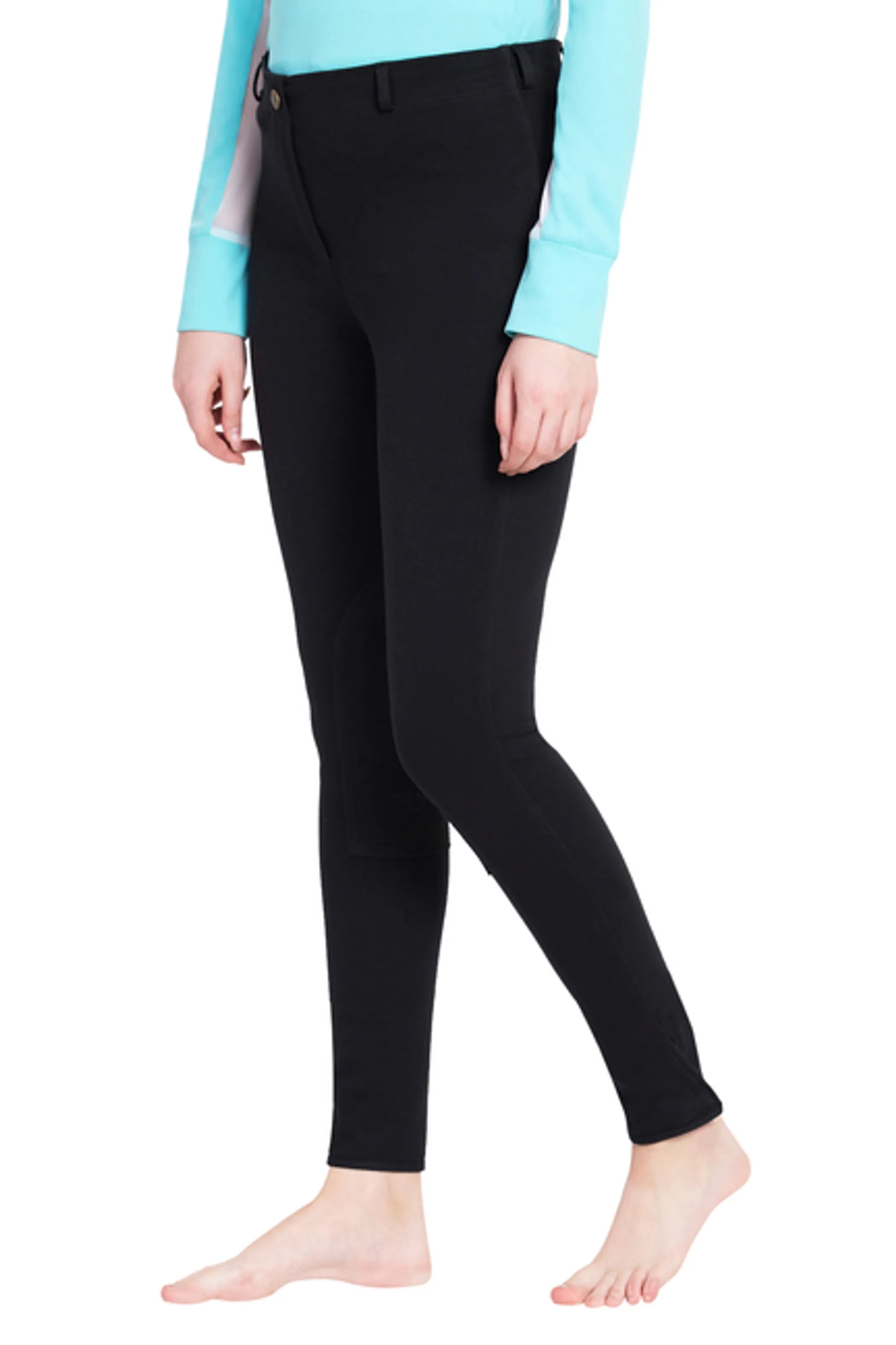 TuffRider Ladies Cotton Pull-On Knee Patch Plus Breeches