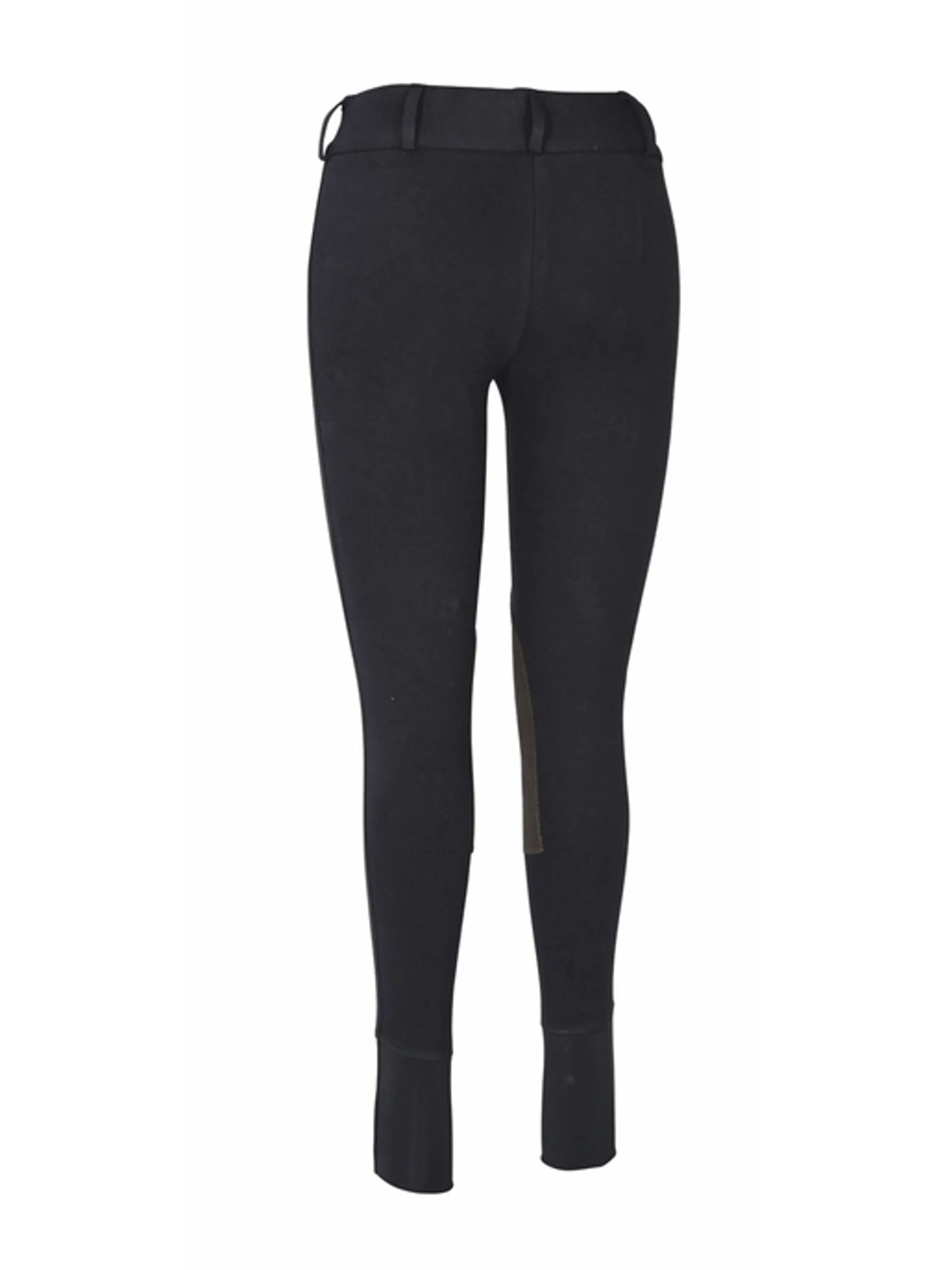TuffRider Ladies Cotton Lowrise Wide Waistband Knee Patch Breeches