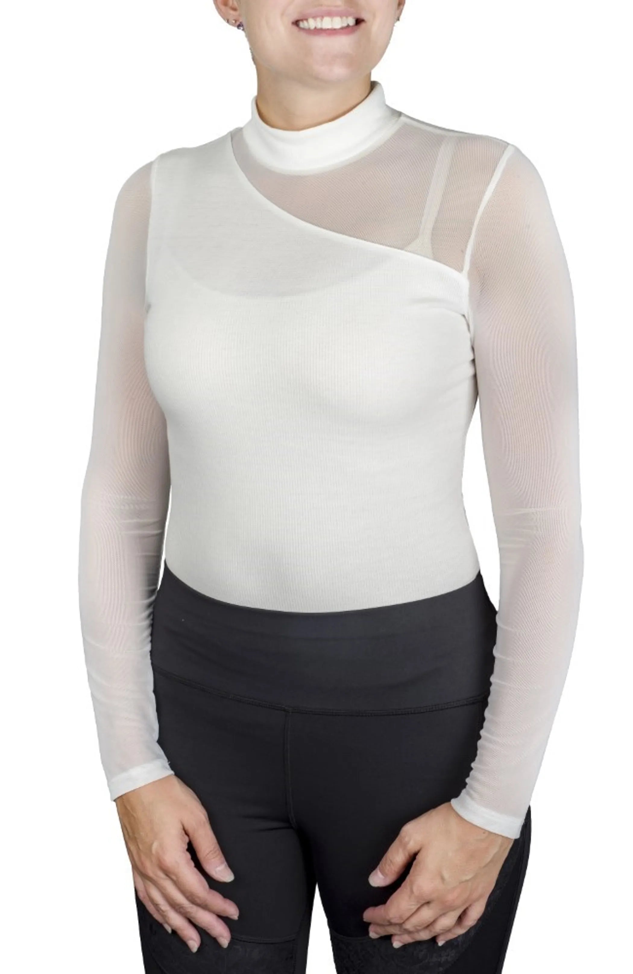 Spicy Girl Cocoa Long Sleeve Shirt by EC- White- L