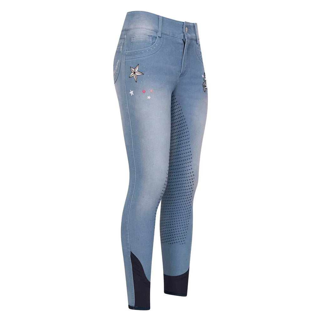 Imperial Riding Kids Riding Breeches Demi-Light Denim-128