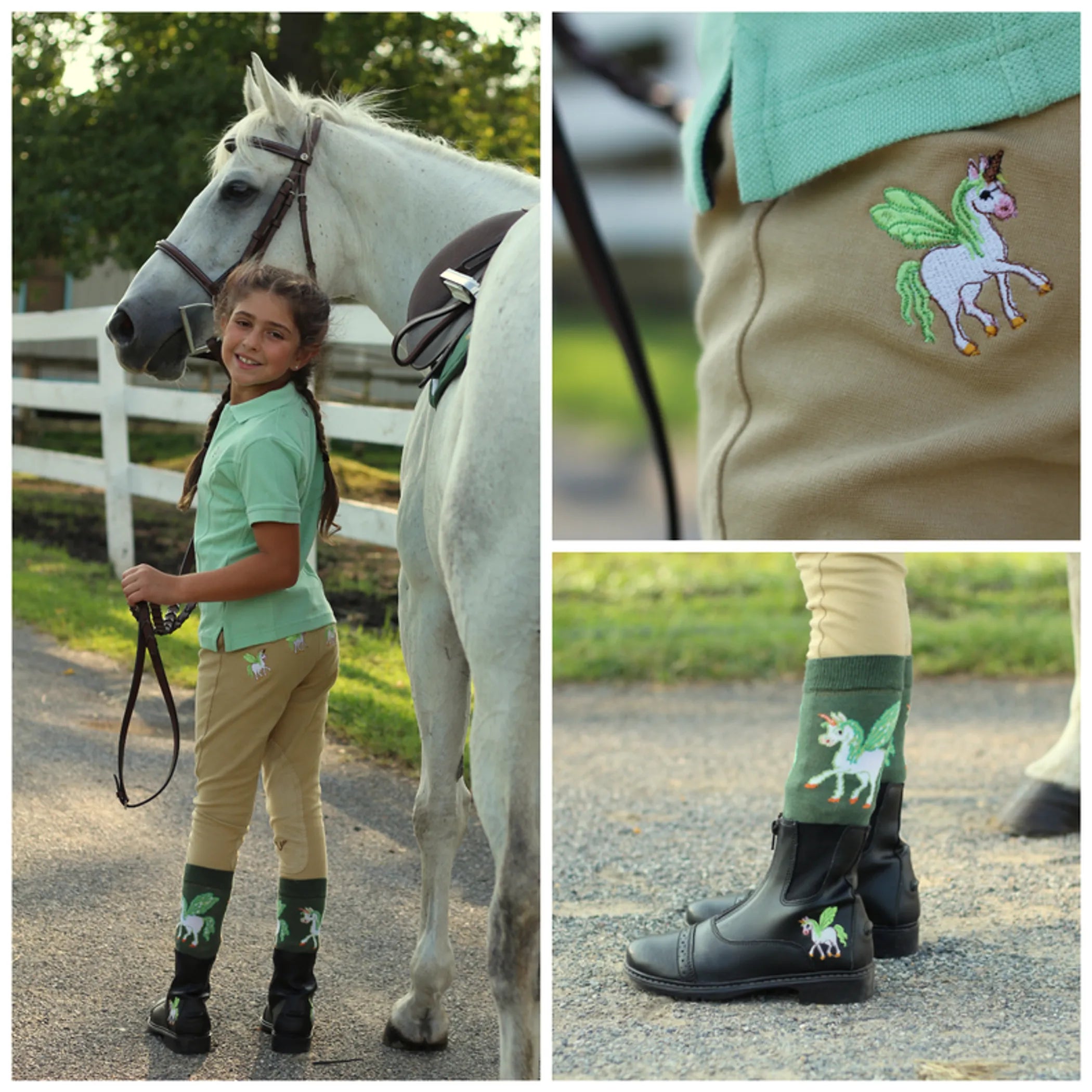 TuffRider Children's Unicorn Starter Front Zip Paddock Boots