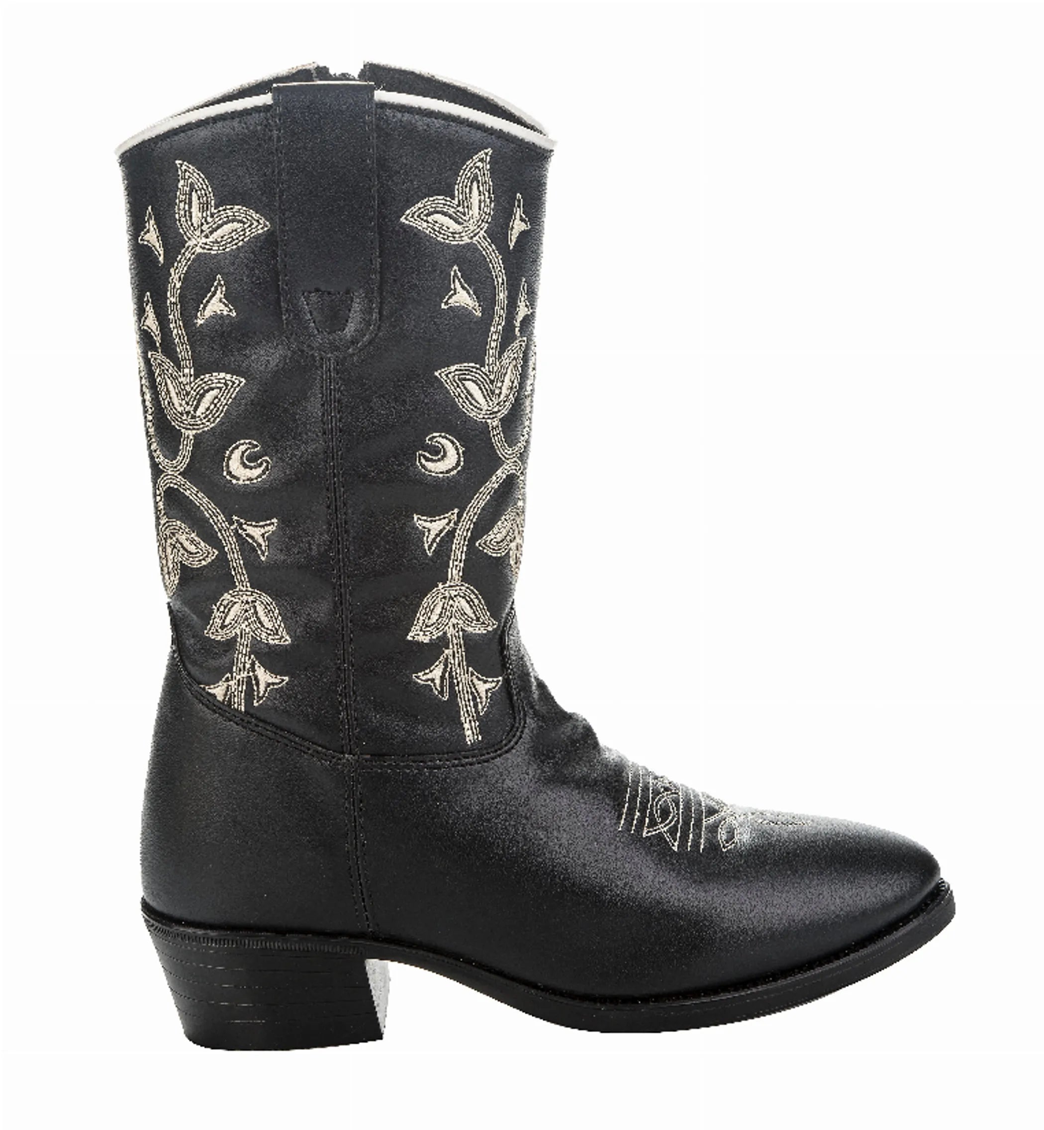 TuffRider Children's Black Floral Western Boot
