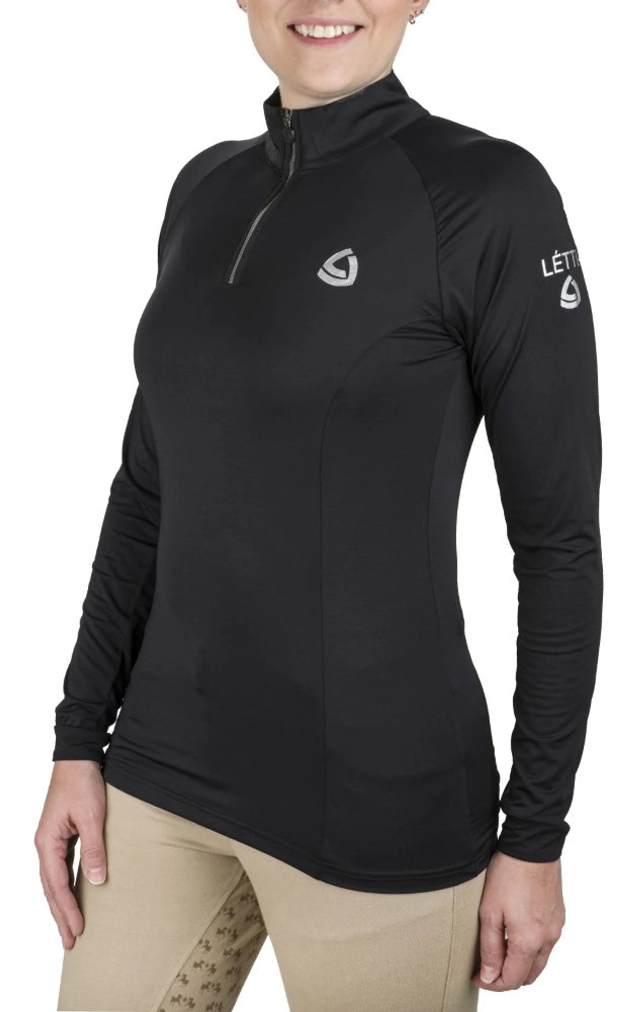 Lettia Women Quarter-Zip Neck UPF 50+ Sun Shirt