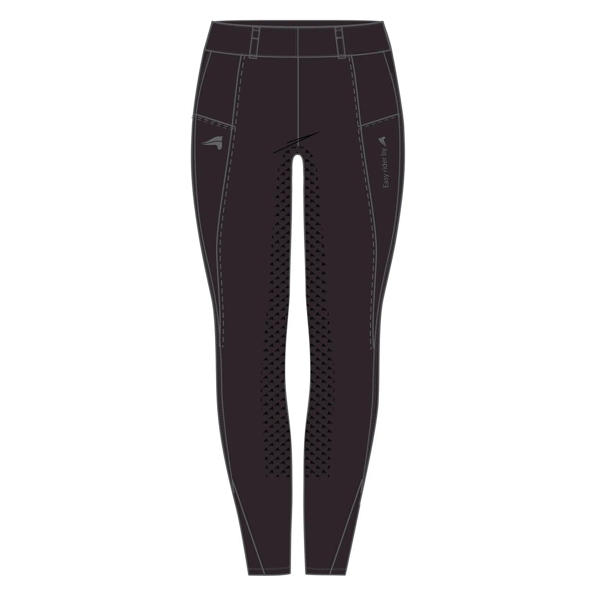 Easy Rider Riding Tights ERDon FullGrip-Black Rose-32