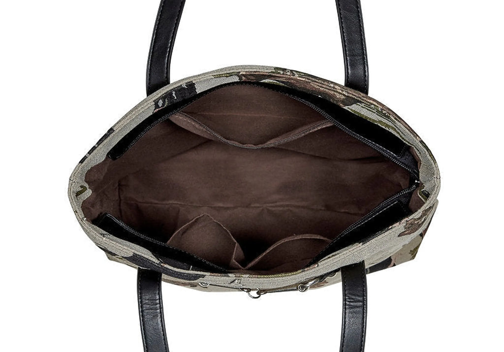 AWST Int'l Equestrian Tapestry Pattern Tote Bag with Snaffle Bit