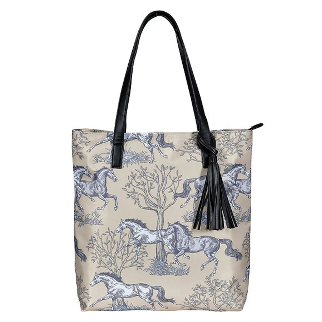 AWST Int'l "Lila"  Toile Pattern w/ Tassel- Beige