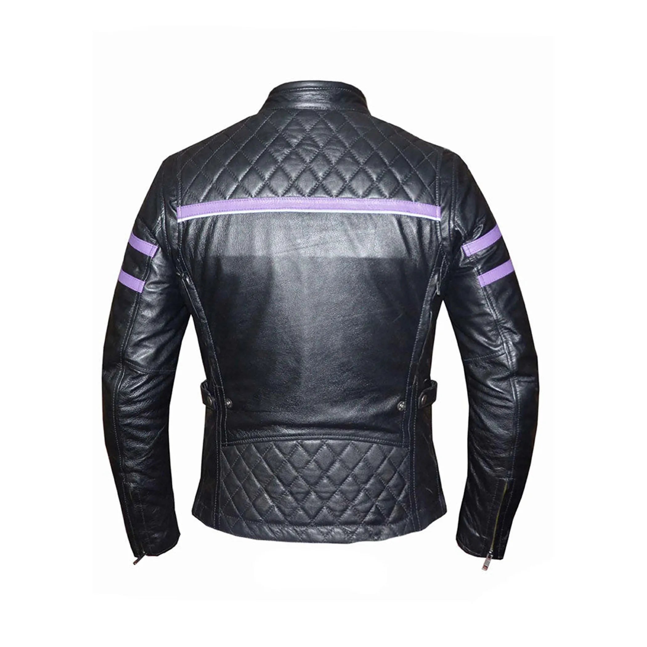 6560.17 - Ladies Purple Leather Jacket