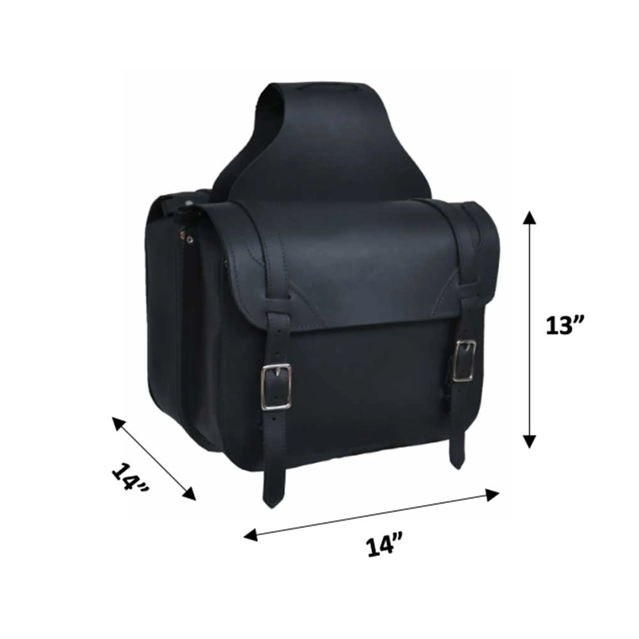 9572.00 - Leather Saddle Bag