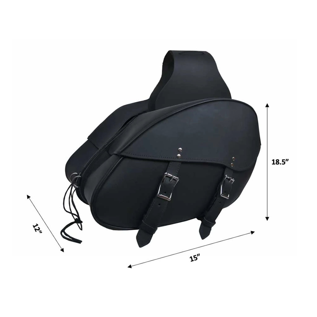 9574.00 - Leather Saddle Bag